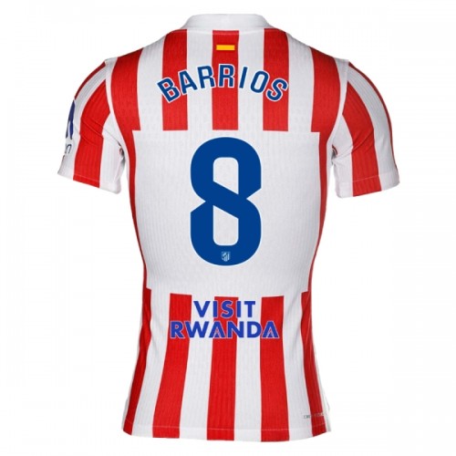 Fotballtrøye Atlético Madrid Barrios 8 Hjemmedrakt 2025-26 Kortermet Fotballtrøye Atlético Madrid Barrios 8 Hjemmedrakt 2025-26 Kortermet